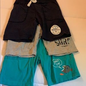 Bundle of three T-shirt material boy shorts